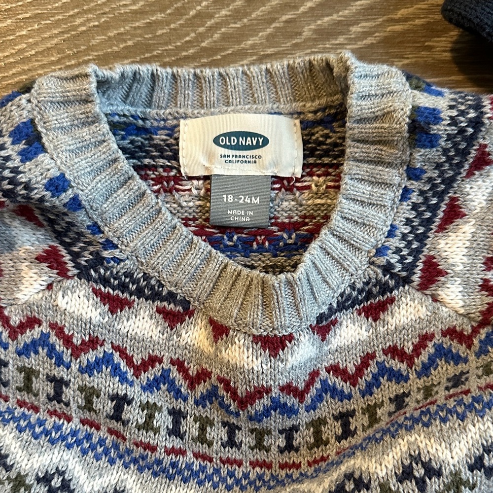 Patterned Kids Sweater Set - Picture 2 of 3